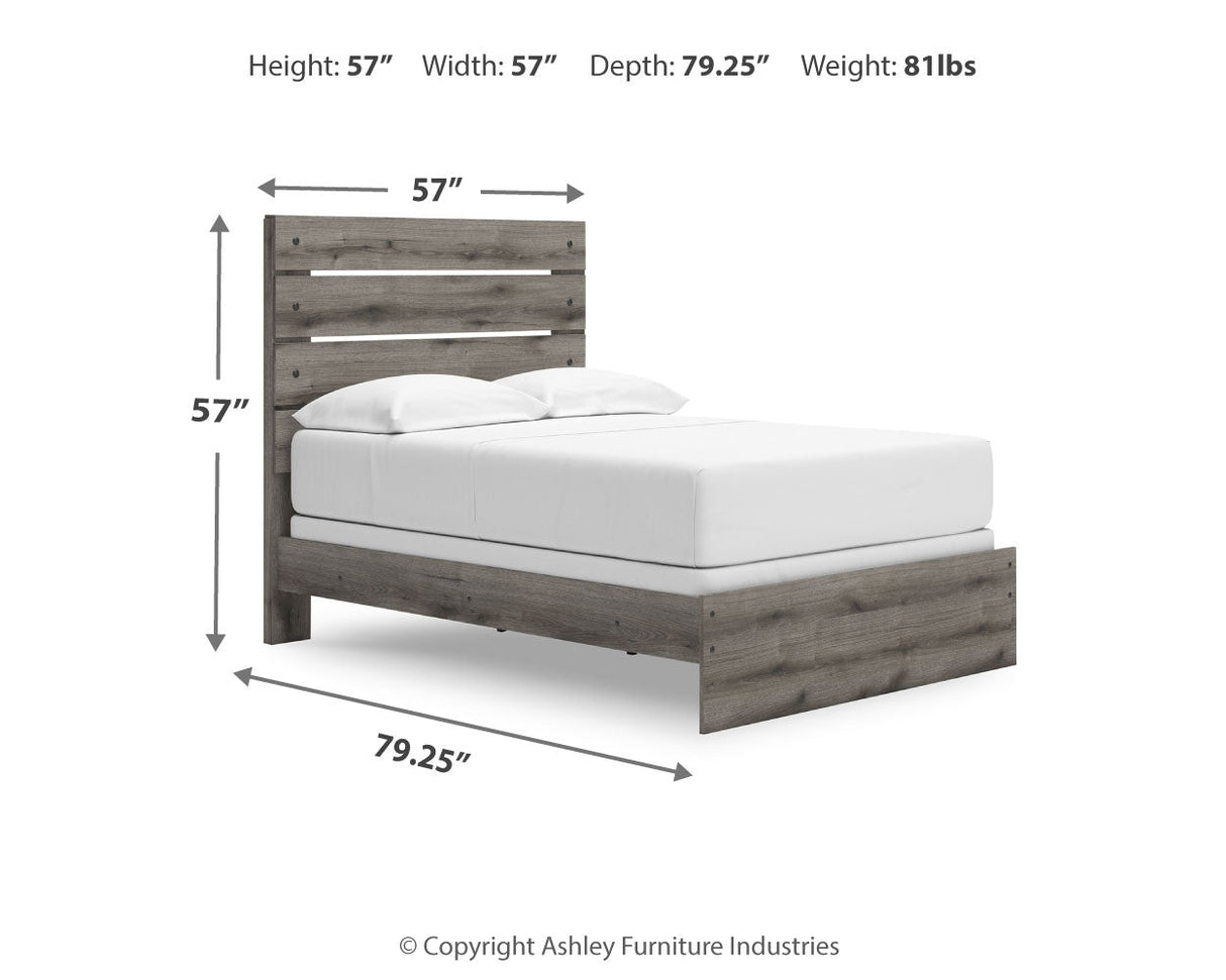 Graystorm Brown Gray Full Panel Bed by Ashley at Eve Furniture