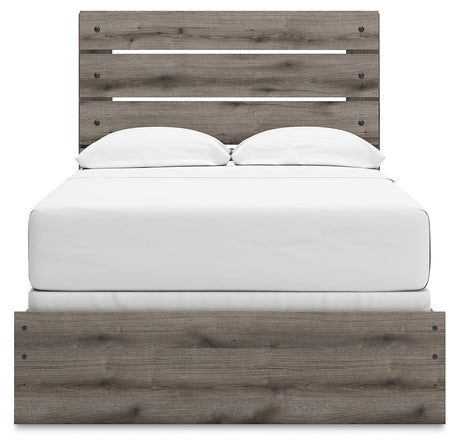 Graystorm Brown Gray Full Panel Bed by Ashley at Eve Furniture