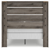 Graystorm Brown Gray Full Panel Bed by Ashley at Eve Furniture