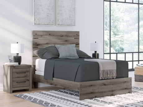 Graystorm Brown Gray Full Panel Bed by Ashley at Eve Furniture