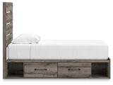 Graystorm Brown Gray Full Storage Platform Bed with 2 Drawers by Ashley at Eve Furniture