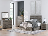 Graystorm Brown Gray Full Storage Platform Bed with 4 Drawers by Ashley at Eve Furniture
