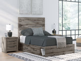 Graystorm Brown Gray Full Storage Platform Bed with 4 Drawers by Ashley at Eve Furniture