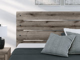 Graystorm Brown Gray King Panel Bed by Ashley at Eve Furniture