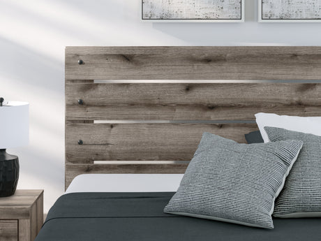 Graystorm Brown Gray King Panel Bed by Ashley at Eve Furniture
