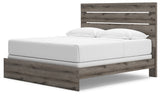 Graystorm Brown Gray King Panel Bed by Ashley at Eve Furniture