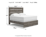 Graystorm Brown Gray King Panel Bed by Ashley at Eve Furniture
