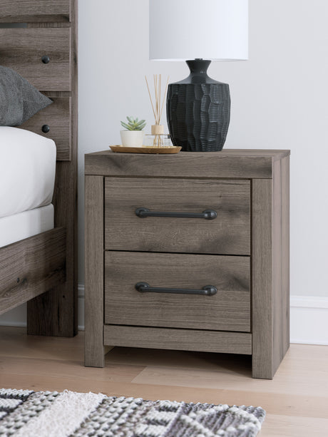 Graystorm Brown Gray Nightstand by Ashley at Eve Furniture