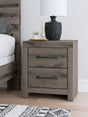 Graystorm Brown Gray Nightstand by Ashley at Eve Furniture