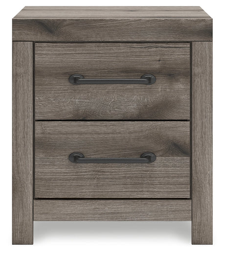 Graystorm Brown Gray Nightstand by Ashley at Eve Furniture