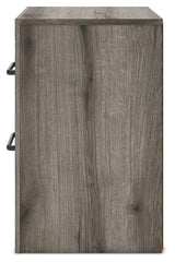 Graystorm Brown Gray Nightstand by Ashley at Eve Furniture