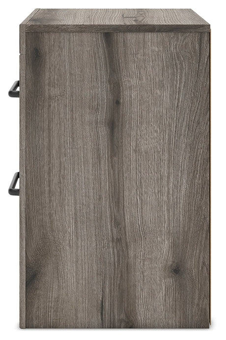 Graystorm Brown Gray Nightstand by Ashley at Eve Furniture