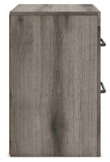 Graystorm Brown Gray Nightstand by Ashley at Eve Furniture