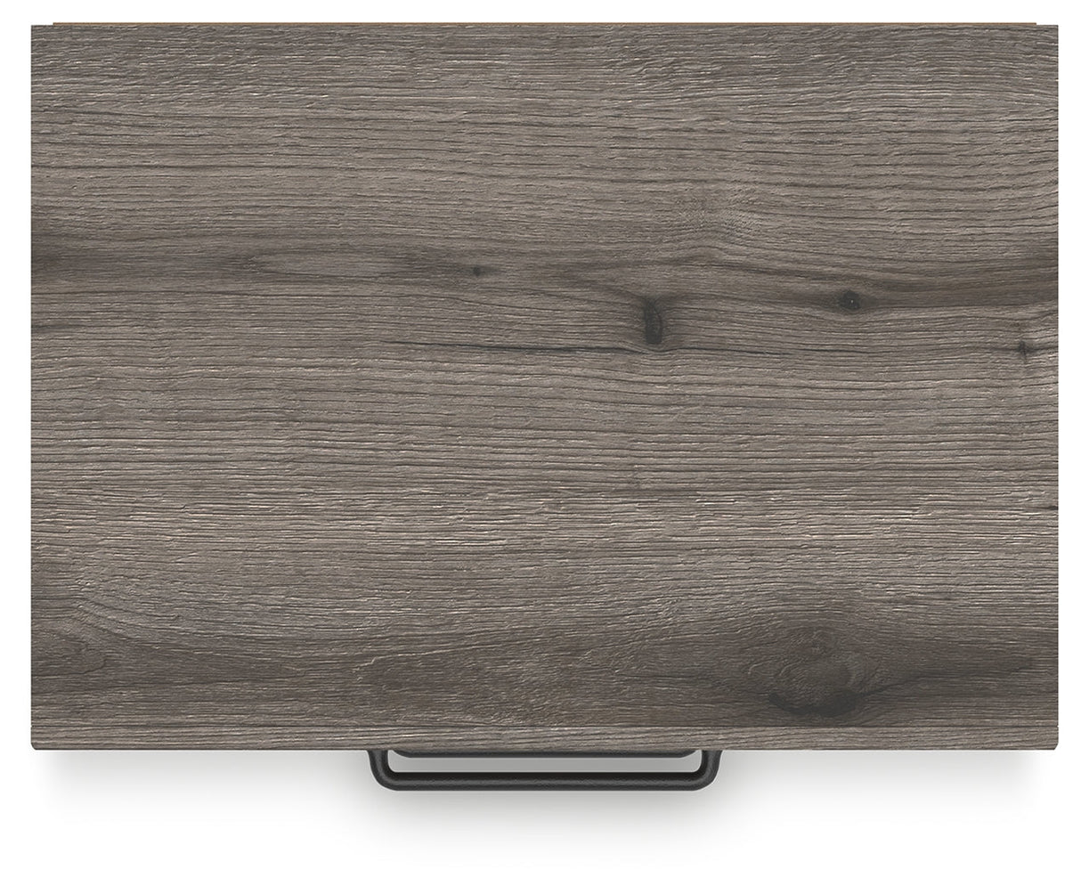 Graystorm Brown Gray Nightstand by Ashley at Eve Furniture