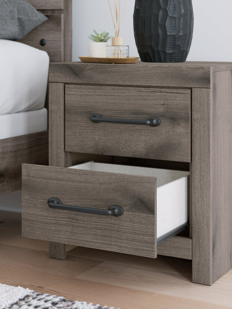 Graystorm Brown Gray Nightstand by Ashley at Eve Furniture