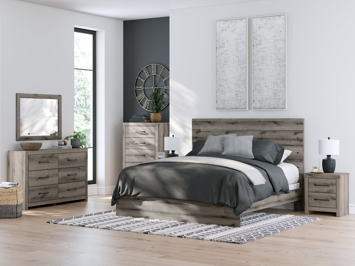 Graystorm Brown Gray Panel Bedroom Set by Ashley at Eve Furniture