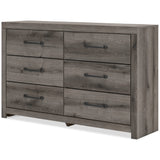 Graystorm Brown Gray Panel Storage Bedroom Set with 2 One-Side Drawers by Ashley at Eve Furniture