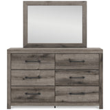 Graystorm Brown Gray Panel Storage Bedroom Set with 2 One-Side Drawers by Ashley at Eve Furniture