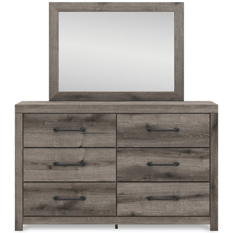 Graystorm Brown Gray Panel Storage Bedroom Set with 2 One-Side Drawers by Ashley at Eve Furniture