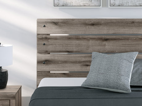 Graystorm Brown Gray Queen Panel Bed by Ashley at Eve Furniture