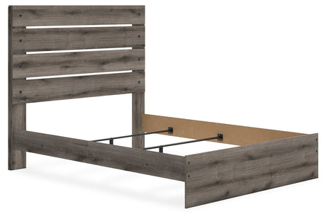 Graystorm Brown Gray Queen Panel Bed by Ashley at Eve Furniture