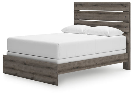 Graystorm Brown Gray Queen Panel Bed by Ashley at Eve Furniture