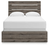 Graystorm Brown Gray Queen Panel Bed by Ashley at Eve Furniture