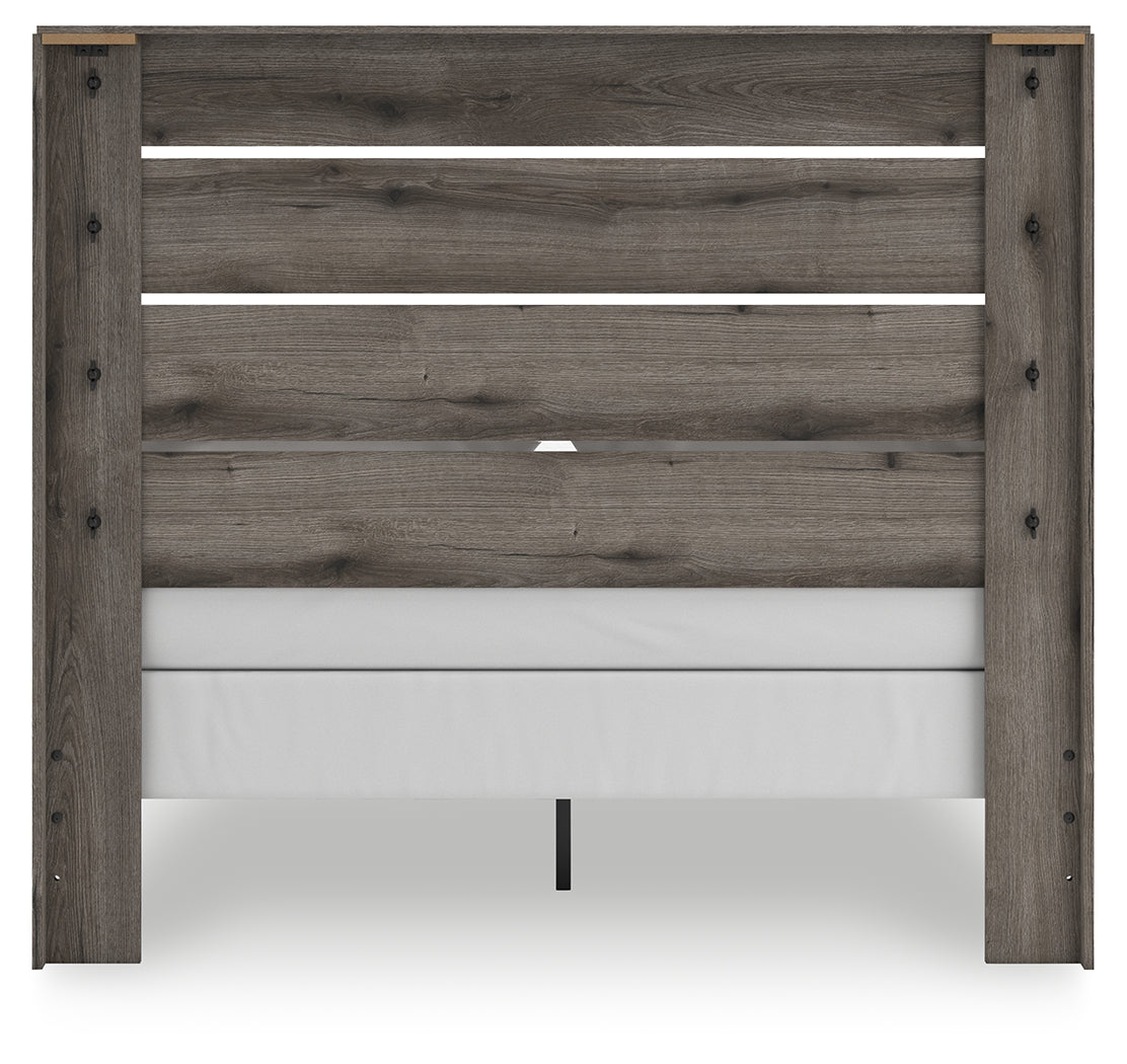 Graystorm Brown Gray Queen Panel Bed by Ashley at Eve Furniture
