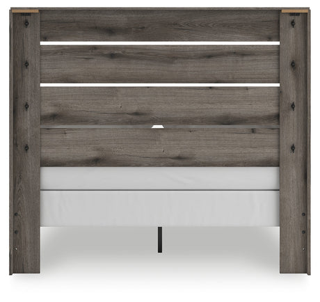 Graystorm Brown Gray Queen Panel Bed by Ashley at Eve Furniture