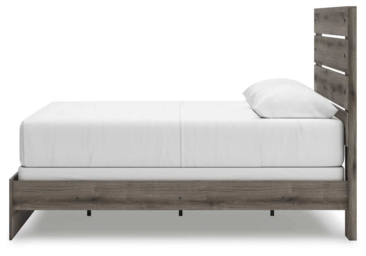 Graystorm Brown Gray Queen Panel Bed by Ashley at Eve Furniture