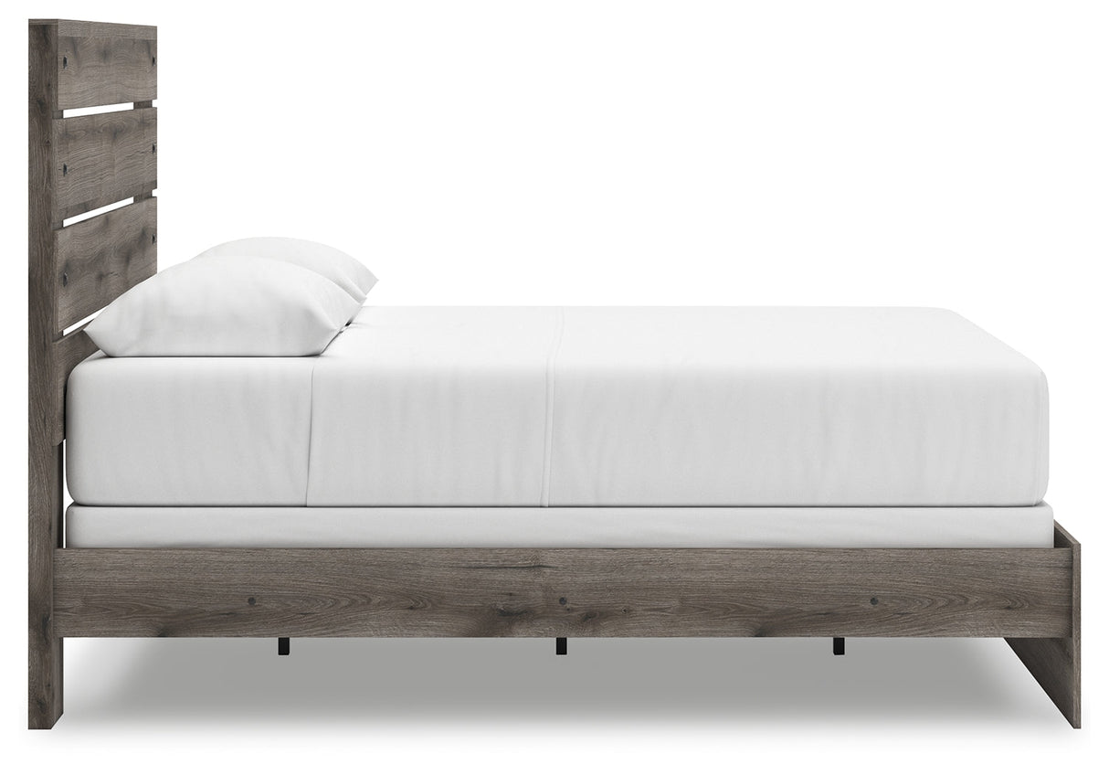 Graystorm Brown Gray Queen Panel Bed by Ashley at Eve Furniture