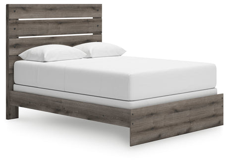 Graystorm Brown Gray Queen Panel Bed by Ashley at Eve Furniture