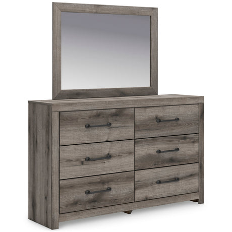 Graystorm Brown Gray Storage Panel Bedroom Set with 4 Side Drawers by Ashley at Eve Furniture