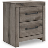 Graystorm Brown Gray Storage Panel Bedroom Set with 4 Side Drawers by Ashley at Eve Furniture