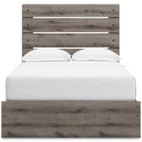 Graystorm Brown Gray Storage Panel Bedroom Set with 4 Side Drawers by Ashley at Eve Furniture