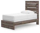 Graystorm Brown Gray Twin Panel Bed by Ashley at Eve Furniture
