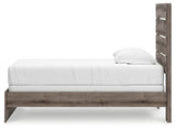Graystorm Brown Gray Twin Panel Bed by Ashley at Eve Furniture