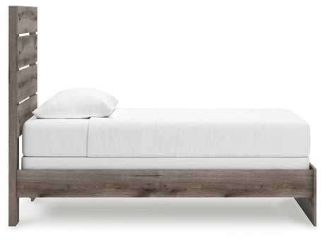 Graystorm Brown Gray Twin Panel Bed by Ashley at Eve Furniture
