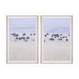 Grazing Herd (Set of 2) by Chad Mackay a Framed Photo Art Print Matted under Glass by Mercana at Eve Furniture