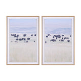 Grazing Herd (Set of 2) by Chad Mackay a Framed Photo Art Print Matted under Glass by Mercana at Eve Furniture