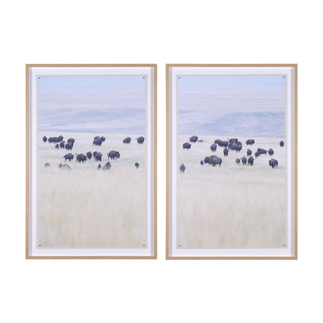 Grazing Herd (Set of 2) by Chad Mackay a Framed Photo Art Print Matted under Glass by Mercana at Eve Furniture