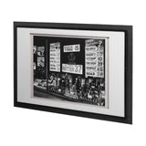 Great Tea Company by Berenice Abbott a Hand Embellished Textured Framed Art Photo Matted under Glass by Mercana at Eve Furniture