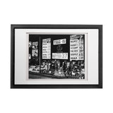 Great Tea Company by Berenice Abbott a Hand Embellished Textured Framed Art Photo Matted under Glass by Mercana at Eve Furniture