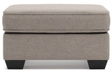Greaves Stone Ottoman by Ashley at Eve Furniture