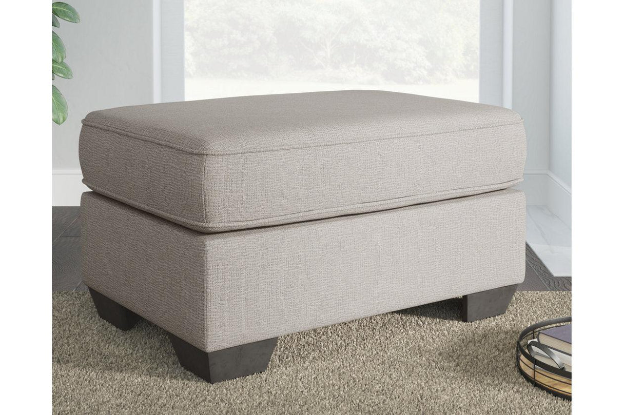 Greaves Stone Ottoman by Ashley at Eve Furniture