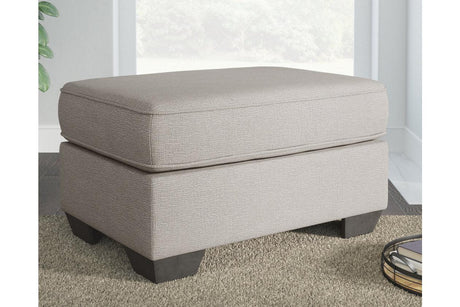 Greaves Stone Ottoman by Ashley at Eve Furniture