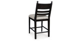 Greddinton Black Counter Height Barstool, Set of 2 by Ashley at Eve Furniture