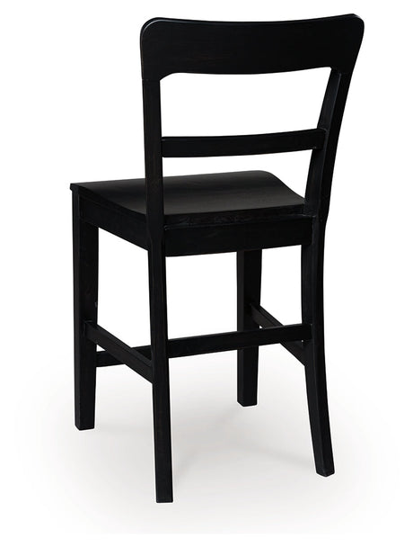 Greddinton Black Counter Height Barstool, Set of 2 by Ashley at Eve Furniture