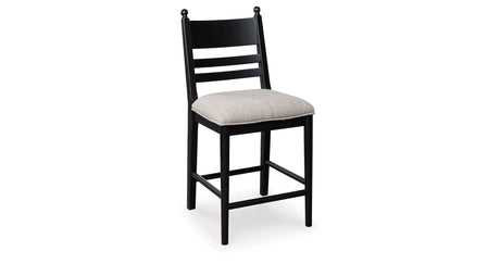 Greddinton Black Counter Height Barstool, Set of 2 by Ashley at Eve Furniture