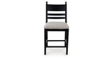 Greddinton Black Counter Height Barstool, Set of 2 by Ashley at Eve Furniture
